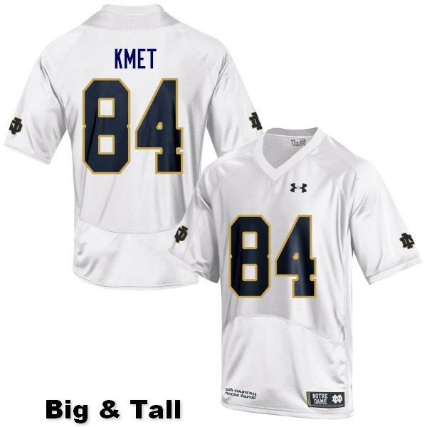 Men's NCAA Notre Dame Fighting Irish #84 Cole Kmet Stitched College Under Armour Authentic White Big & Tall Football Jersey RS10D05MT